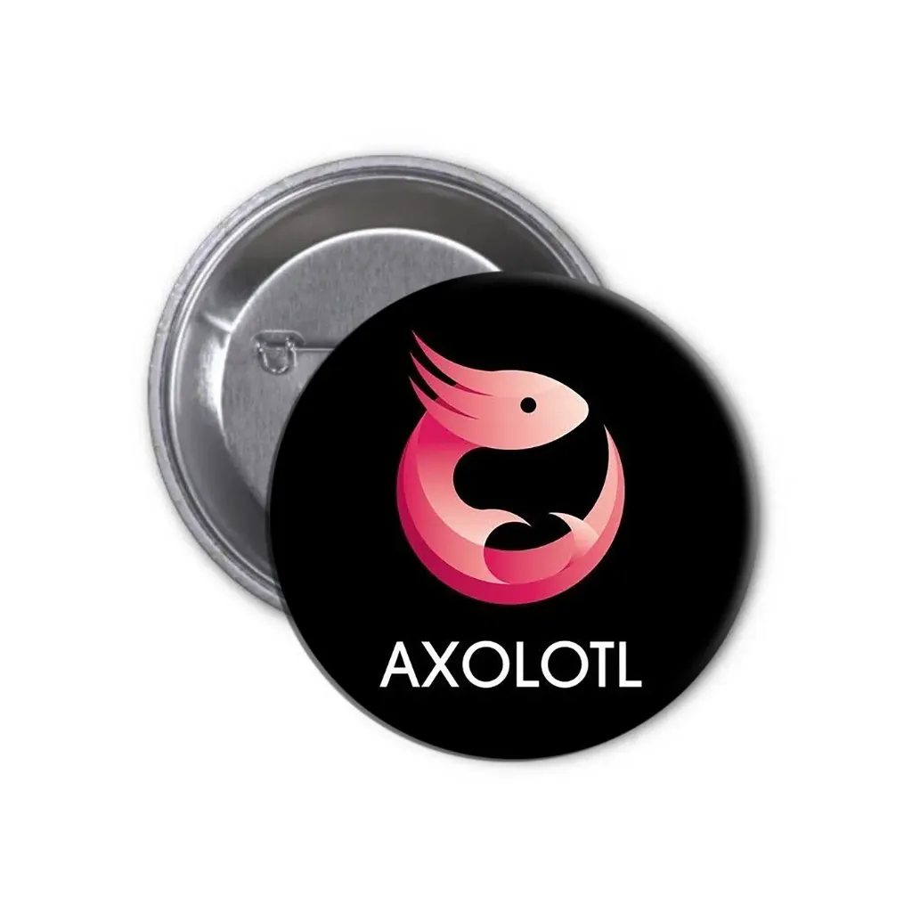 Axolotl Pin-back Button (01)