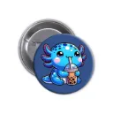 Axolotl Pin-back Button (04)