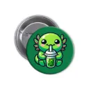 Axolotl Pin-back Button (06)