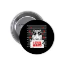 Hydrochoerus Capybara Pin-back Button (03)