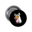 Hydrochoerus Capybara Pin-back Button (04)
