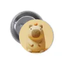 Hydrochoerus Capybara Pin-back Button (13)
