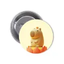 Hydrochoerus Capybara Pin-back Button (14)