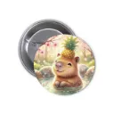 Hydrochoerus Capybara Pin-back Button (19)