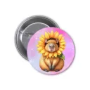Hydrochoerus Capybara Pin-back Button (29)