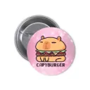 Hydrochoerus Capybara Pin-back Button (30)