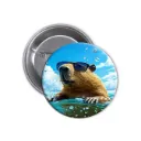 Hydrochoerus Capybara Pin-back Button (38)