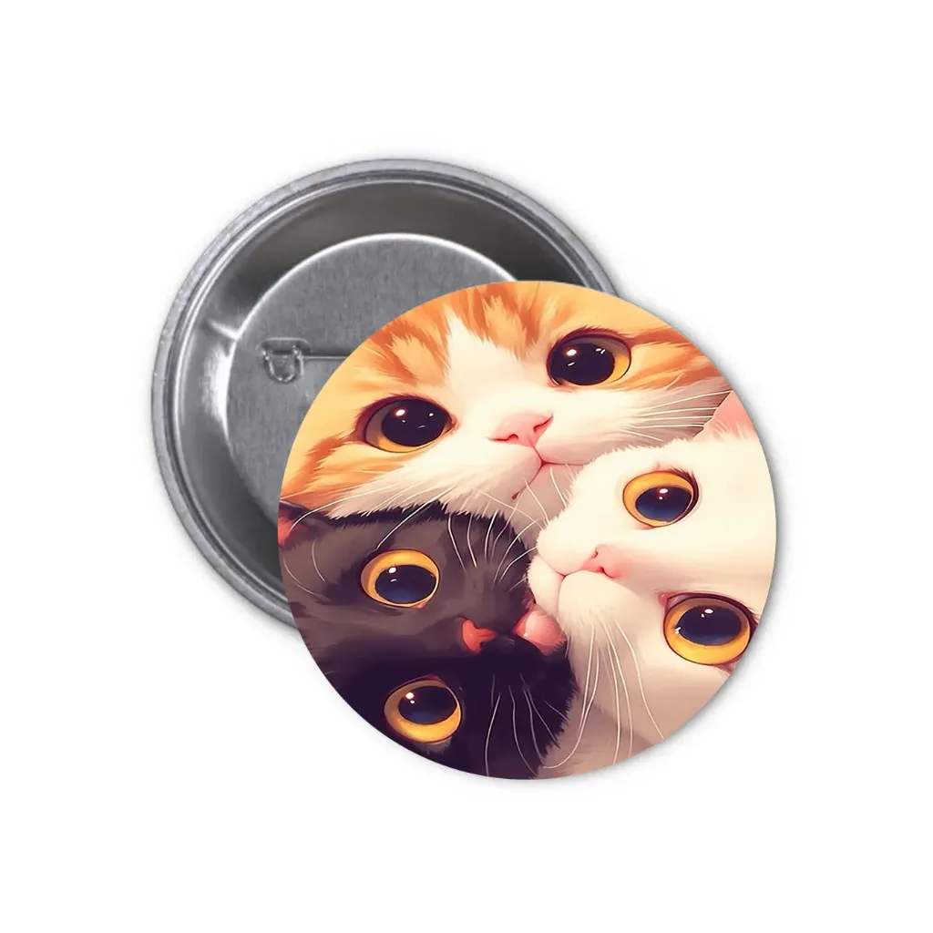 Значок Котики (02) (25мм)