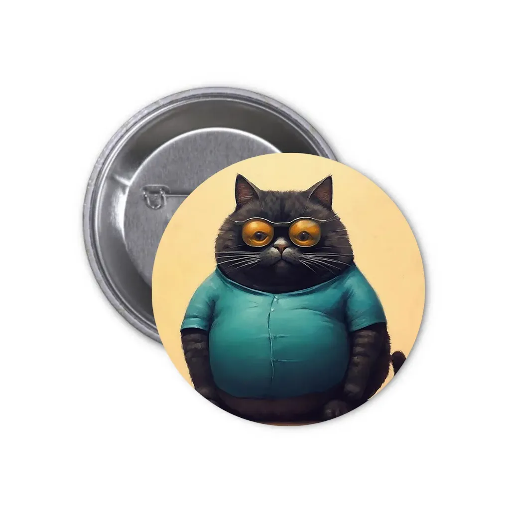 Cats Pin-back Button (04) (25mm)