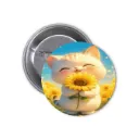 Cats Pin-back Button (06)