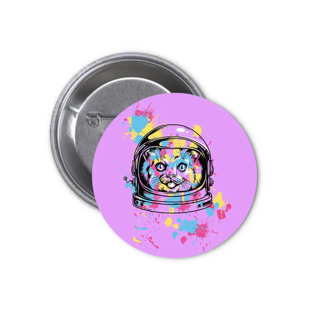 Cats Pin-back Button (07) (25mm)