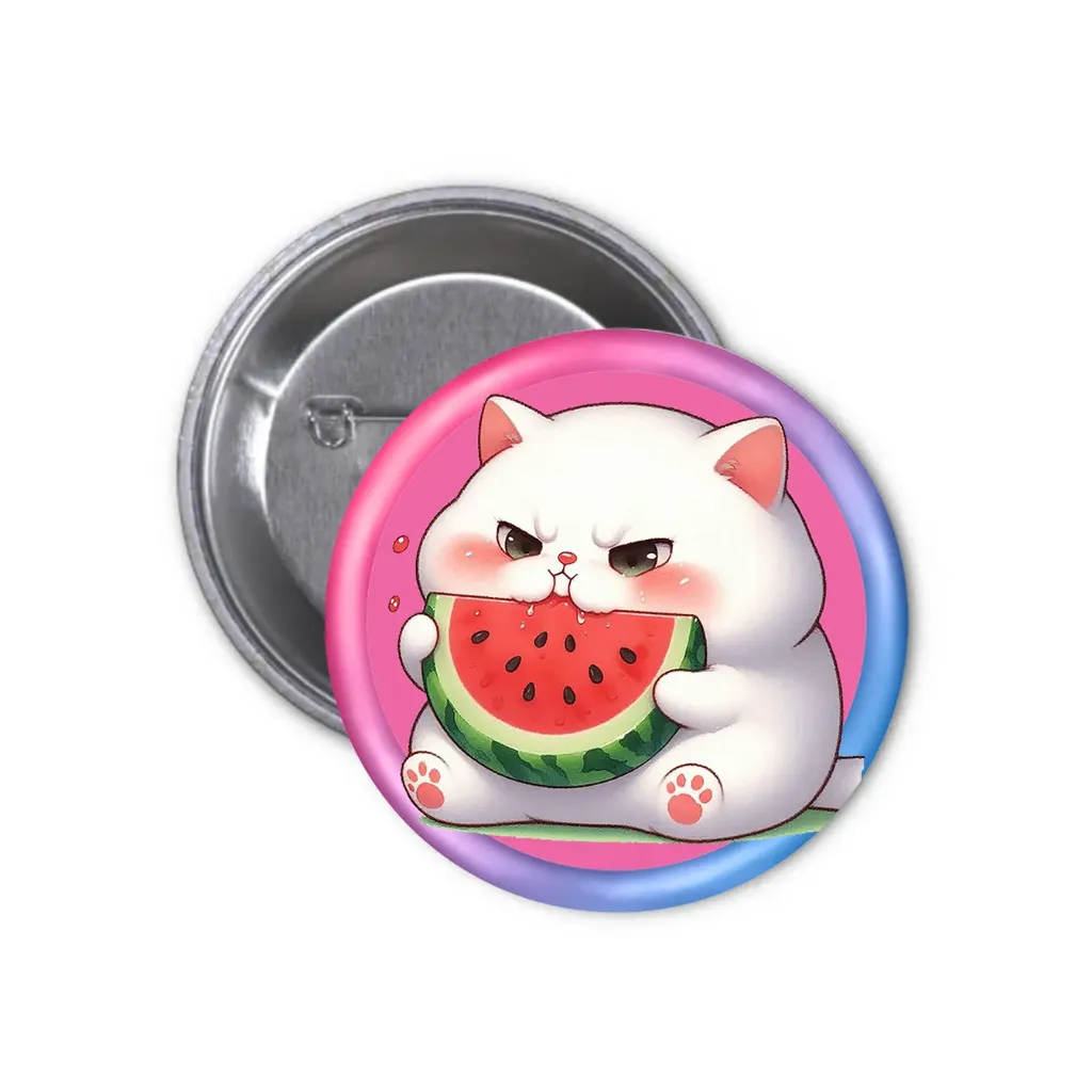 Cats Pin-back Button (12) (25mm)