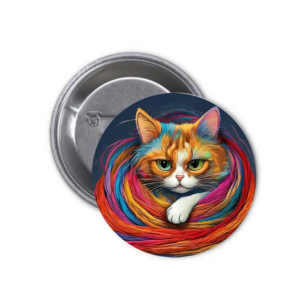 Cats Pin-back Button (16) (25mm)