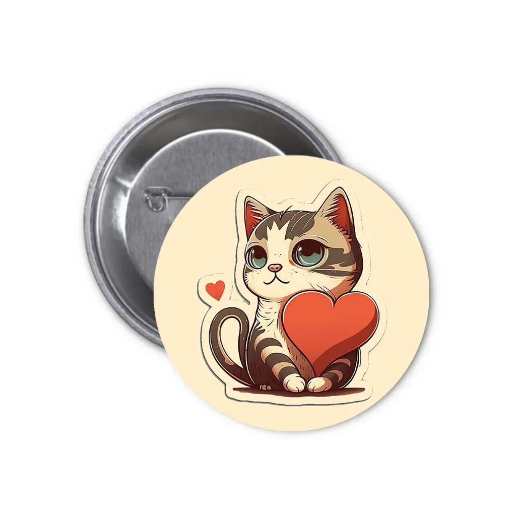Cats Pin-back Button (20) (25mm)