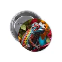 Chameleon Pin-back Button (01)