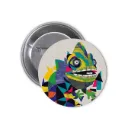 Chameleon Pin-back Button (02)