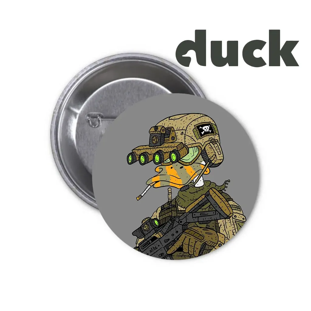 Duck Pin-back Button (01)