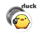 Duck Pin-back Button (04)