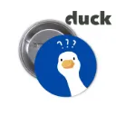 Duck Pin-back Button (10)