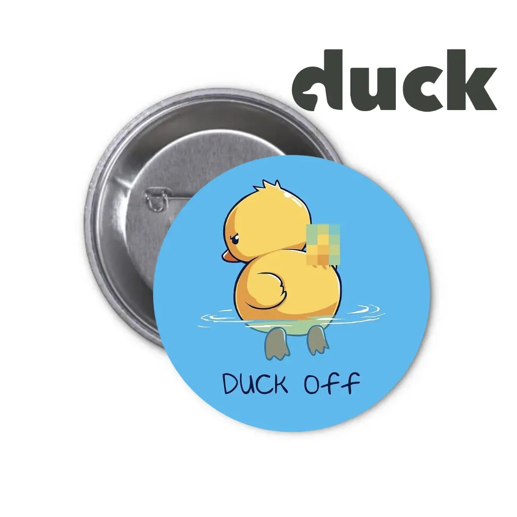 Duck Pin-back Button (21) (25mm)