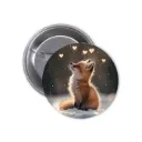 Fox Pin-back Button (03)