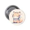 Fox Pin-back Button (05)