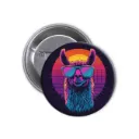 Llama Pin-back Button (08)