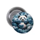 Panda Pin-back Button (05)