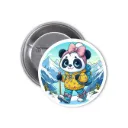 Panda Pin-back Button (09)