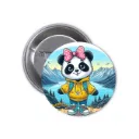 Panda Pin-back Button (10)