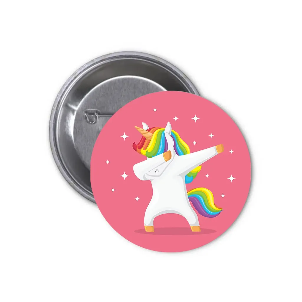 Unicorns Pin-back Button (01) (25mm)
