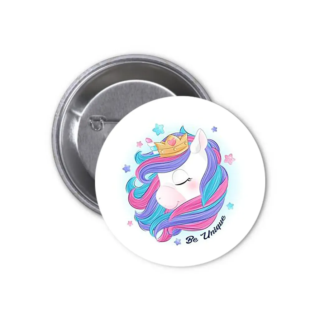 Unicorns Pin-back Button (06) (25mm)