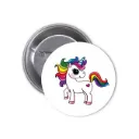 Unicorns Pin-back Button (07)