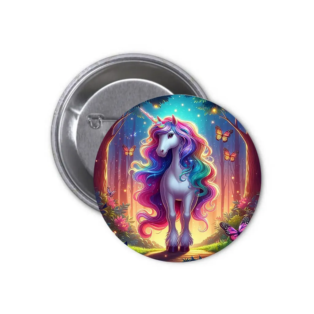 Unicorns Pin-back Button (11) (25mm)