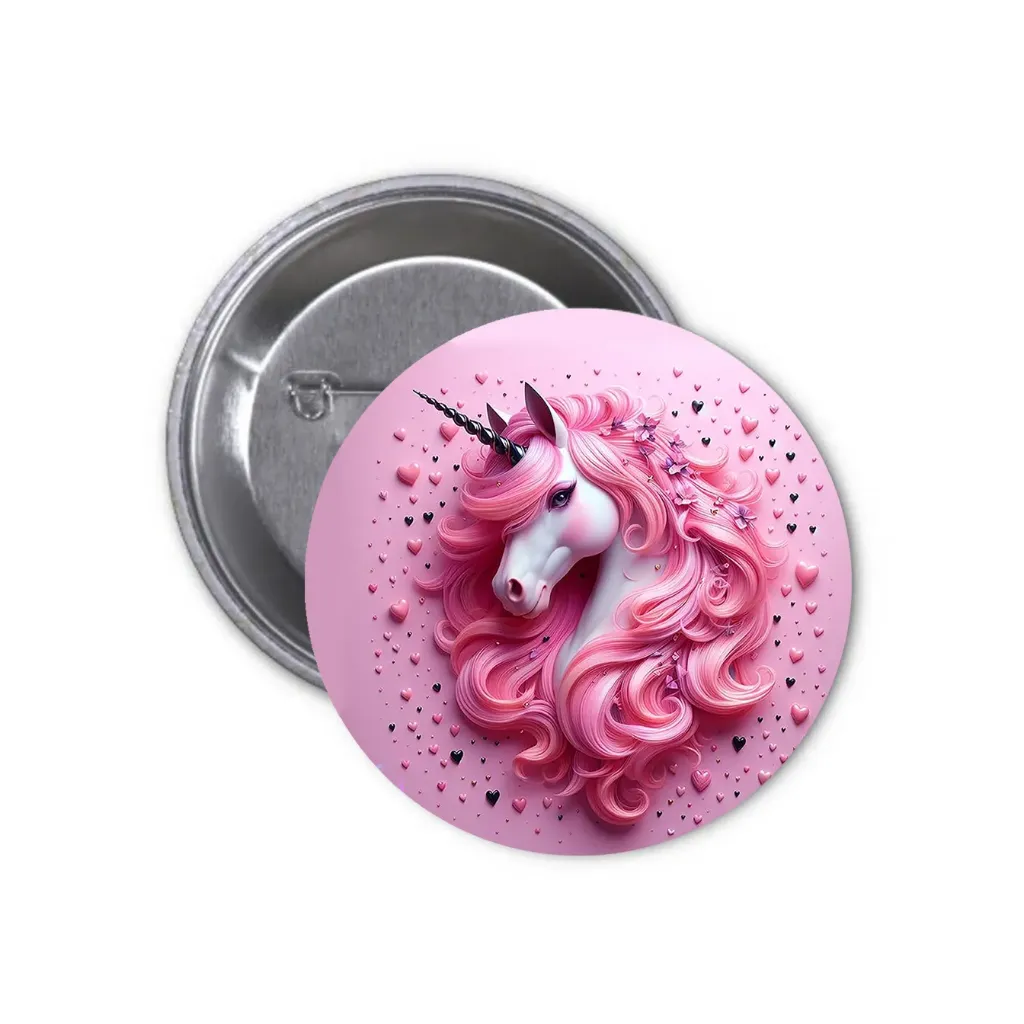 Unicorns Pin-back Button (14) (25mm)