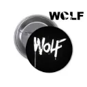 Wolf Pin-back Button (01)