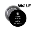 Wolf Pin-back Button (05)