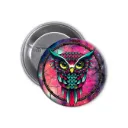 Owl Pin-back Button (09)