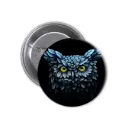 Owl Pin-back Button (10)