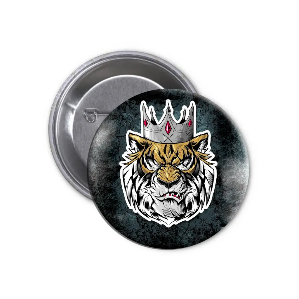 Lion Pin-back Button (01) (25mm)
