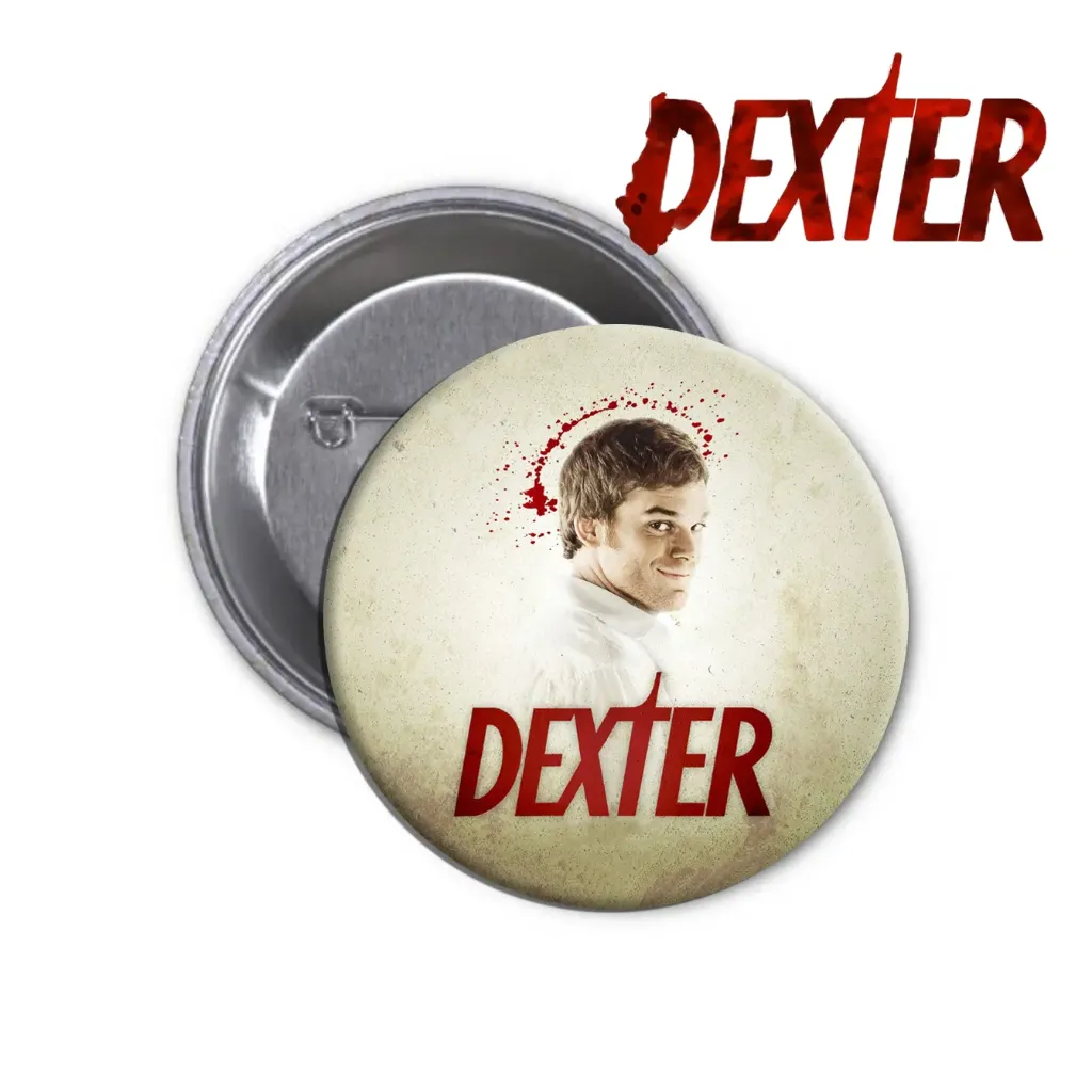 Dexter Pin-back Button (06) (25mm)
