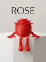 Rose with Movable Legs - Original Valentine's Day Gift, Valentine
