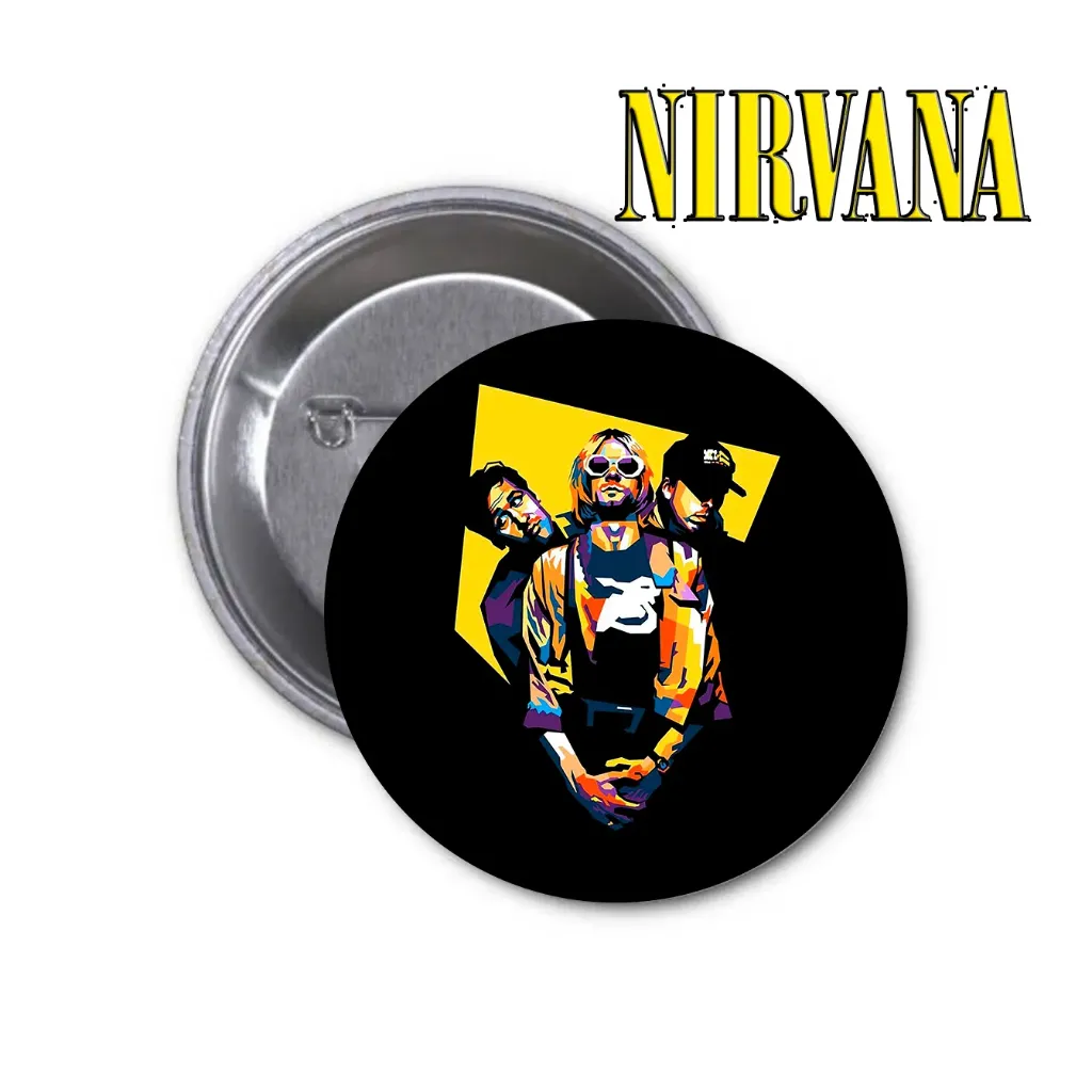 Nirvana Pin-back Button (11) (25mm)
