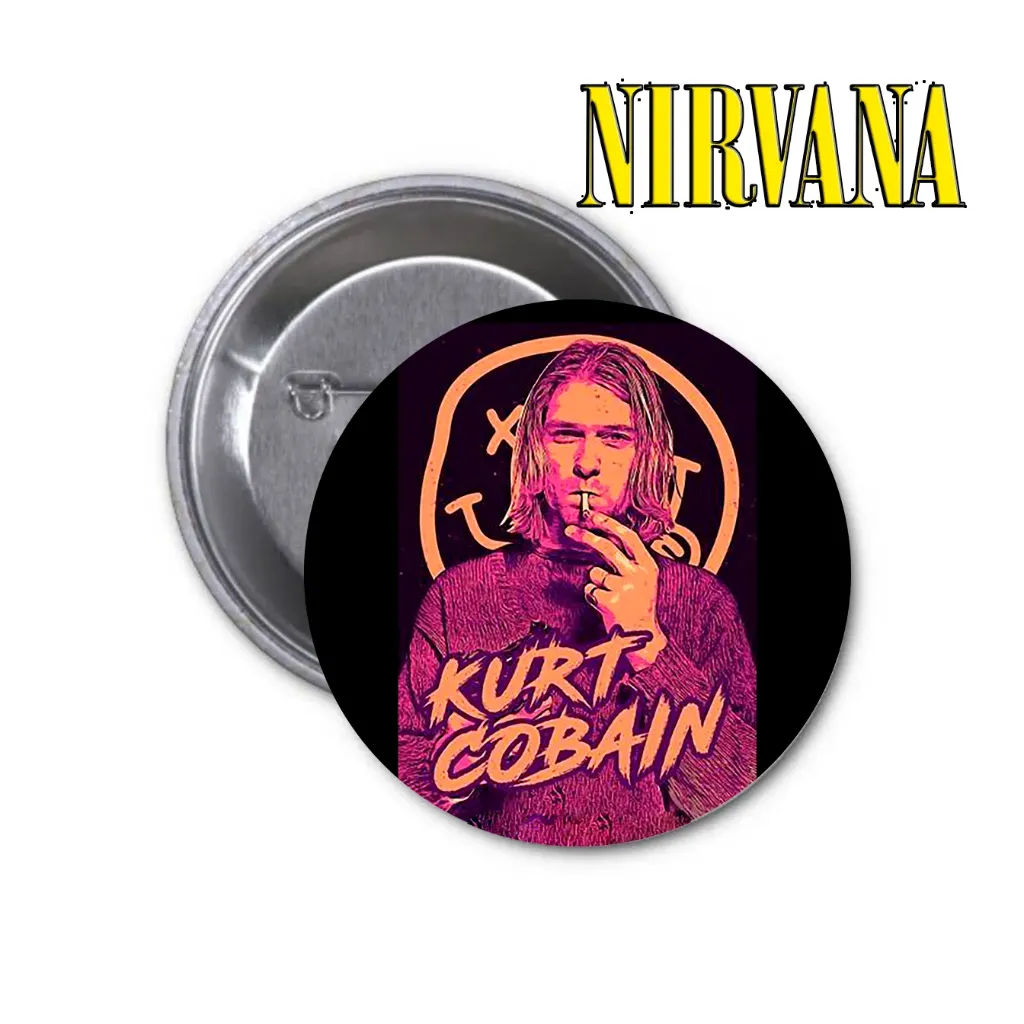 Nirvana Pin-back Button (14) (25mm)