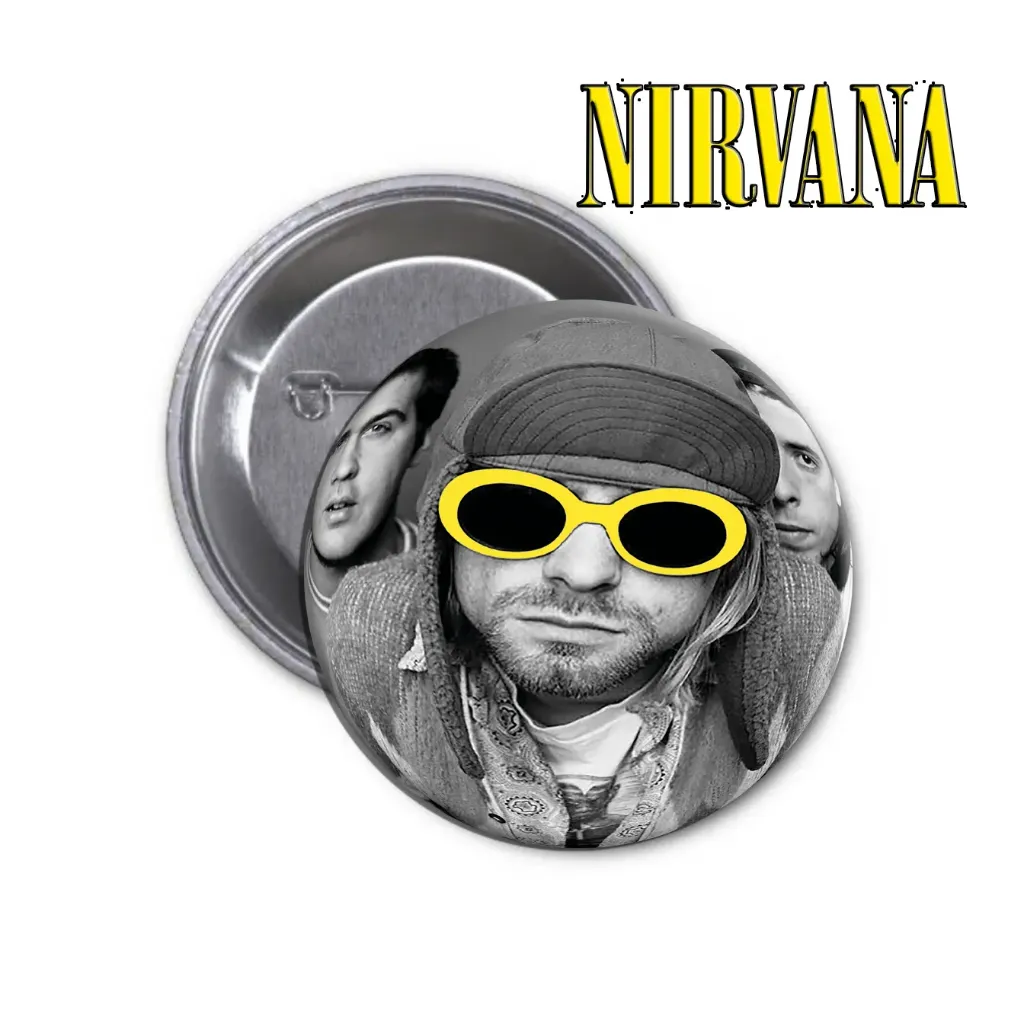 Nirvana Pin-back Button (15) (25mm)
