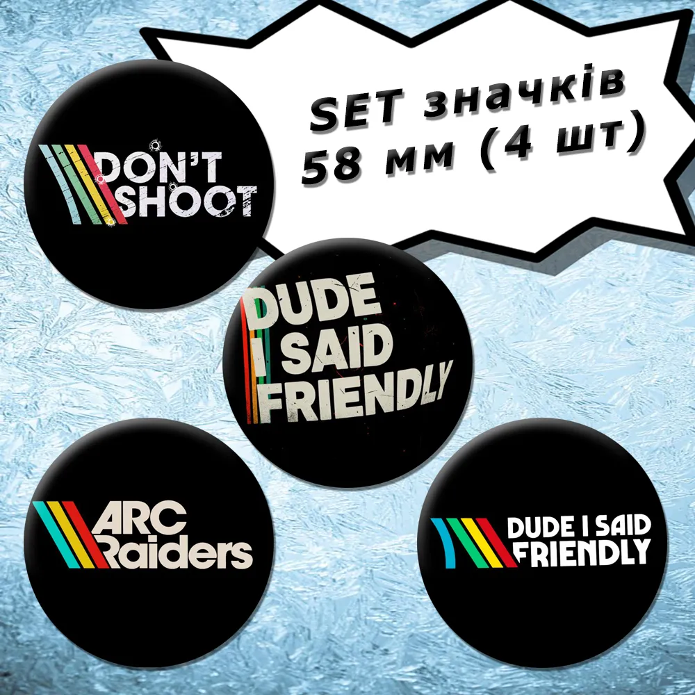 ARC Raiders | Set of 4 Buttons, 58 mm (01)